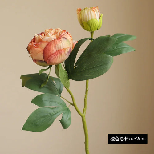 grandes fleurs artificielles de pivoine en soie pour décoration mariage - vue 2 sur 10