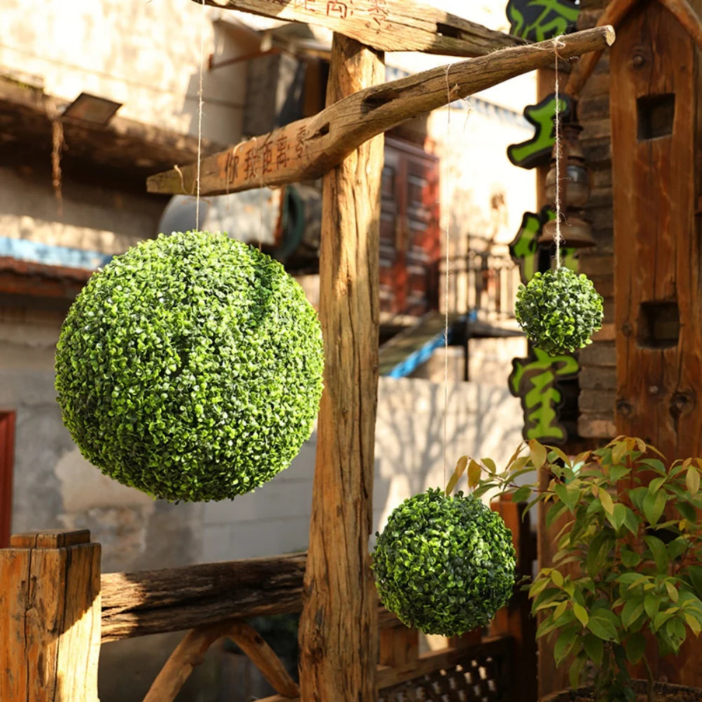boule de topiaire artificielle pour jardin mariage et décoration - vue 4 sur 6