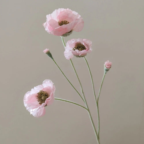 fleurs artificielles de pavot pour décoration mariage jardin et DIY - vue 12 sur 15