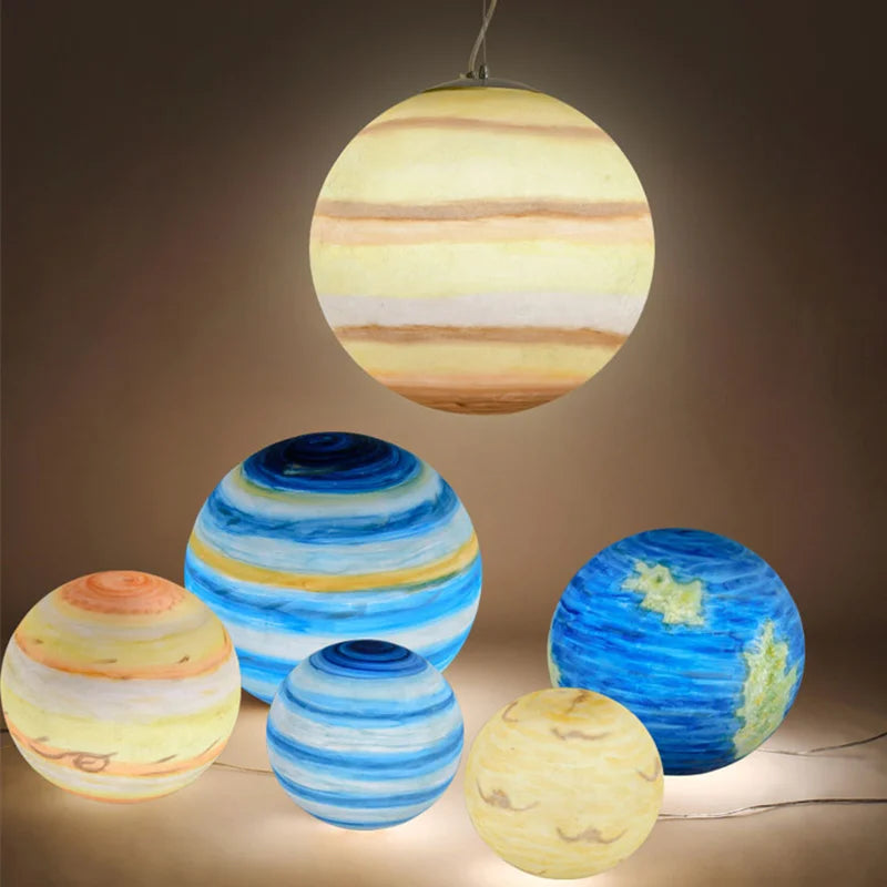 lampe décorative planètes lune soleil mars et autres - vue 4 sur 14