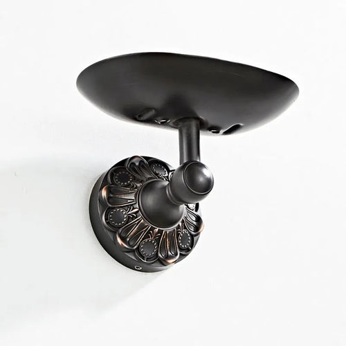porte-savon en laiton gaufré style antique pour salle de bain - vue 3 sur 6
