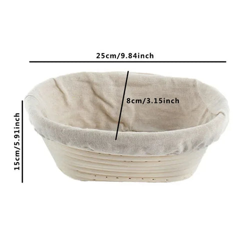 corbeille à pain en rotin panier pour cuisson et fermentation - vue 14 sur 18