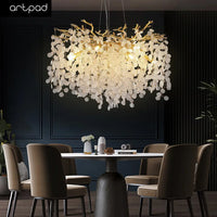 lustre en cristal moderne design luxe pour intérieur