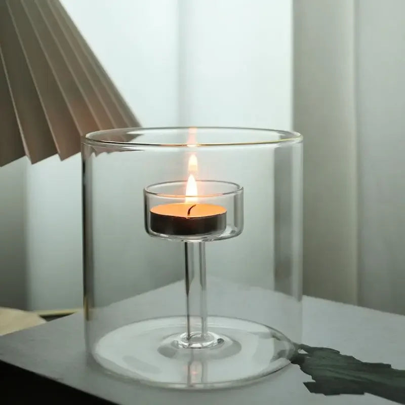 ensemble de bougeoirs modernes pour décoration de mariage - vue 4 sur 9