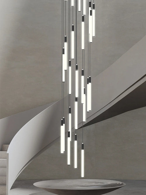 lustre moderne suspendu pour éclairage intérieur design loft - vue 5 sur 18