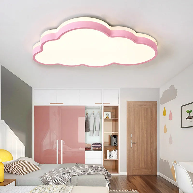 plafonnier led design moderne en forme de nuage pour enfants - vue 3 sur 9