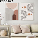 abstrait géométrie ligne soleil levant lune toile déco murale