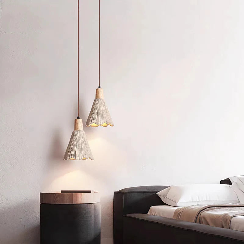 lustre en ciment design rétro pour salon et restaurant - vue 4 sur 8