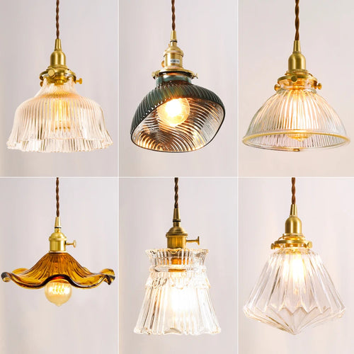 suspension en verre diamant led nordique moderne - vue 3 sur 30
