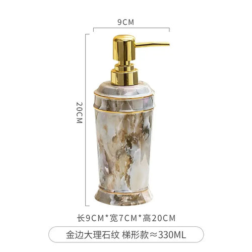 distributeur de savon céramique pour gel douche et désinfectant - vue 23 sur 30