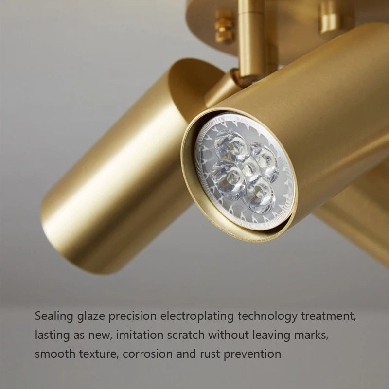 plafonnier led moderne avec projecteurs luminaire09 - vue 5 sur 9