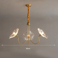 lustre moderne léger au design floral simple et créatif
