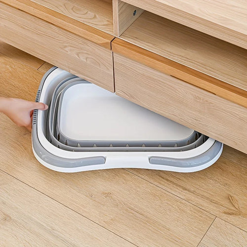 panier à linge pliable pratique pour rangement facile - vue 5 sur 10
