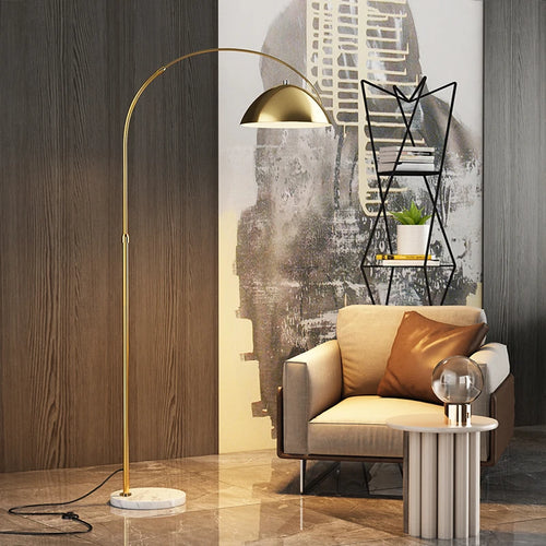 lampadaire led de luxe en marbre de styliste italien - vue 4 sur 8