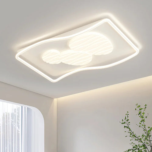 plafonnier moderne rectangulaire pour éclairage intérieur et extérieur - vue 4 sur 10