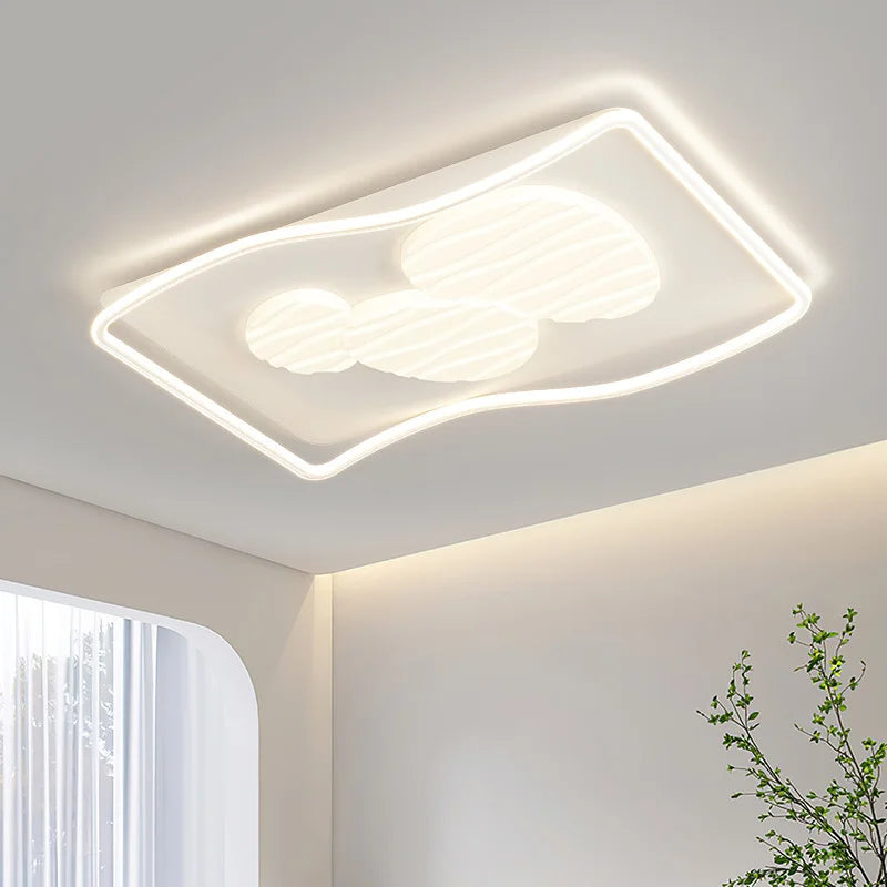plafonnier moderne rectangulaire pour éclairage intérieur et extérieur - vue 3 sur 10