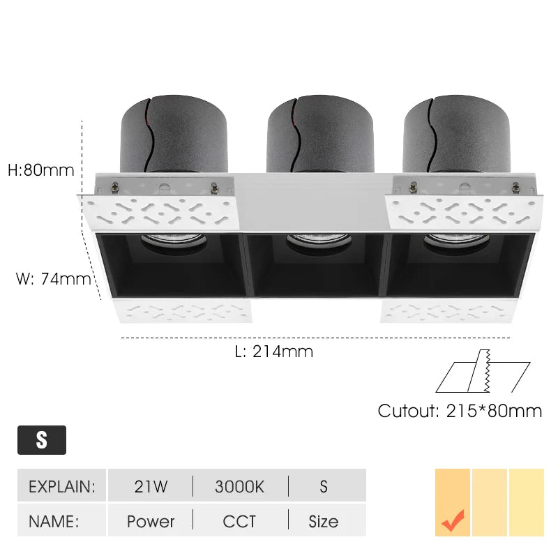 spot encastré design moderne pour éclairage intérieur élégant - vue 12 sur 12