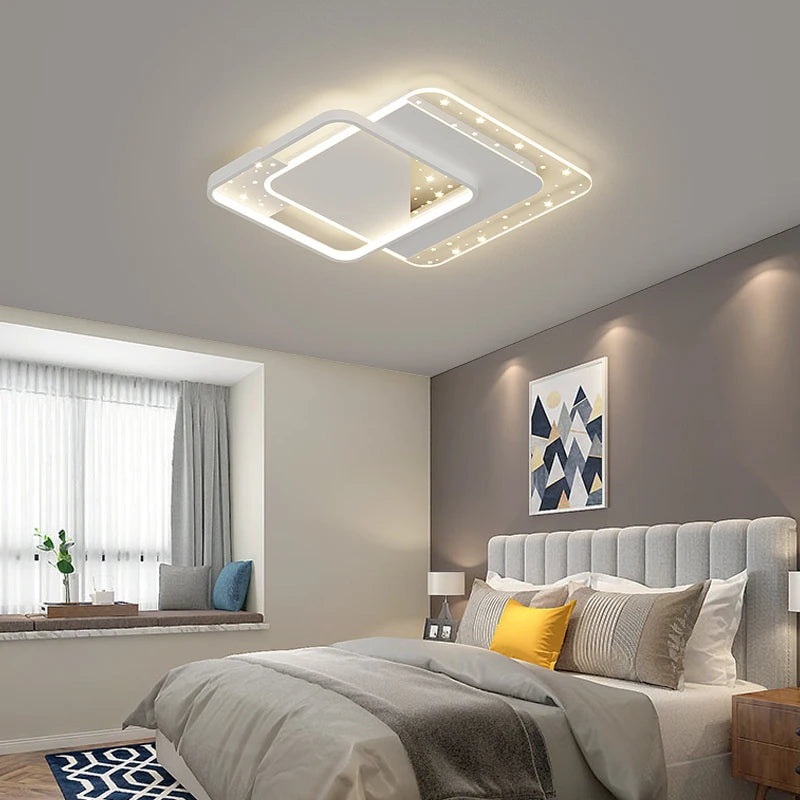 plafonnier moderne à leds pour éclairage intérieur décoratif - vue 4 sur 20