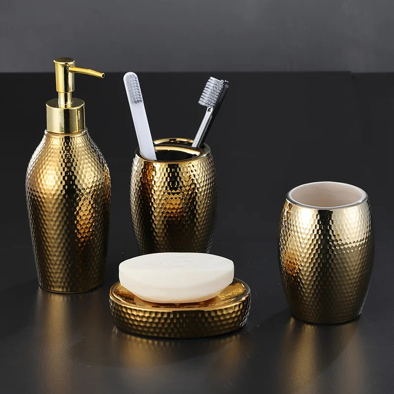 ensemble d'accessoires en céramique pour salle de bain - vue 3 sur 8