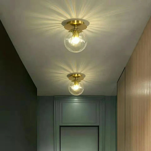 Plafonnier LED boule en verre moderne - vue 4 sur 14