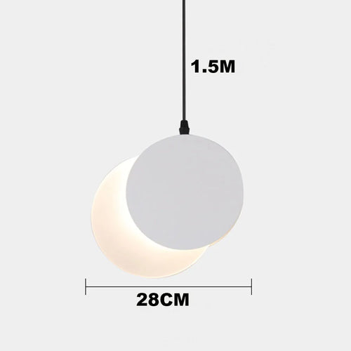 suspension moderne lumière décorative design lune intérieur - vue 9 sur 10