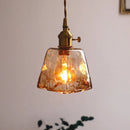 suspension moderne en verre avec led pour décoration intérieure