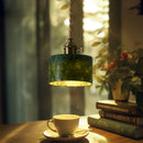 suspension en jade naturel style rétro français pour intérieur élégant