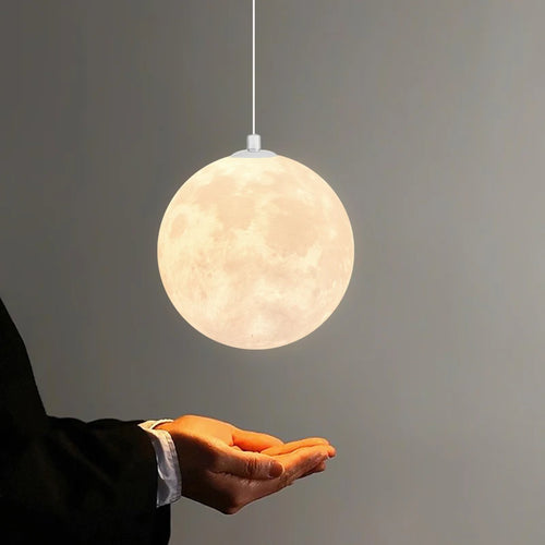 lustre nordique 3d imprimé lune pour enfants personnalisé - vue 4 sur 11