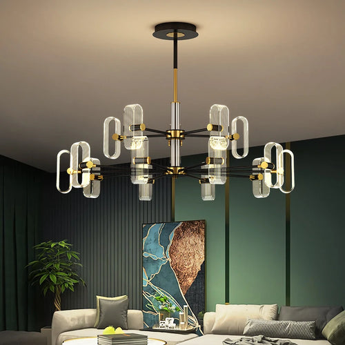 lustre moderne créatif luxe pour éclairage d'ambiance - vue 2 sur 10