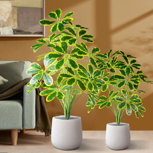 plantes artificielles de palmier et monstera pour décoration intérieure et extérieure - vue 6 sur 12