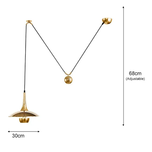 lustre soucoupe volante créatif moderne réglable pour intérieur décoratif - vue 11 sur 12