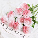 rose artificielle dégradé pour décoration fête thème féerique