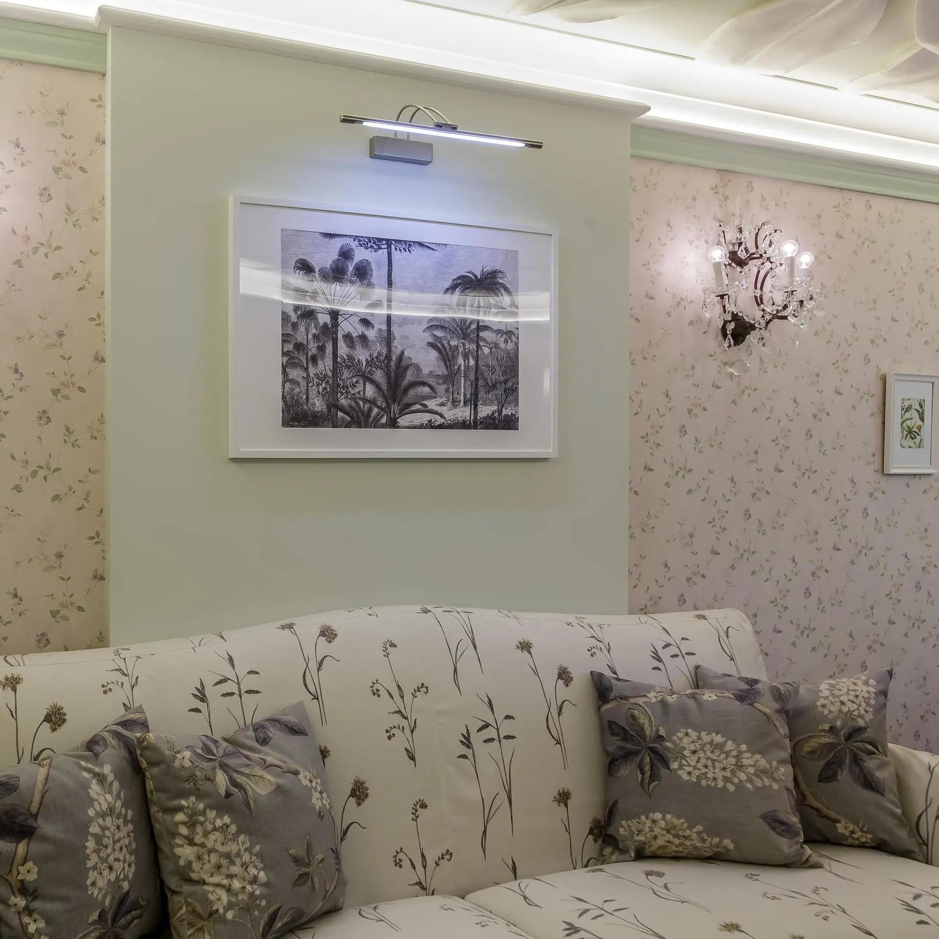 Applique murale LED chromée pour miroir - vue 3 sur 3
