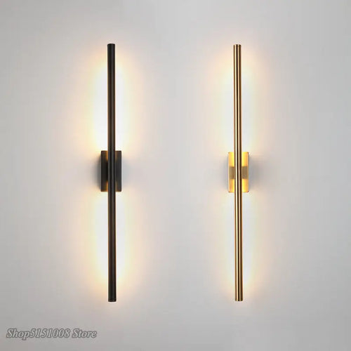 Applique murale à tube linéaire simples et modernes LED de haut en bas - vue 2 sur 5