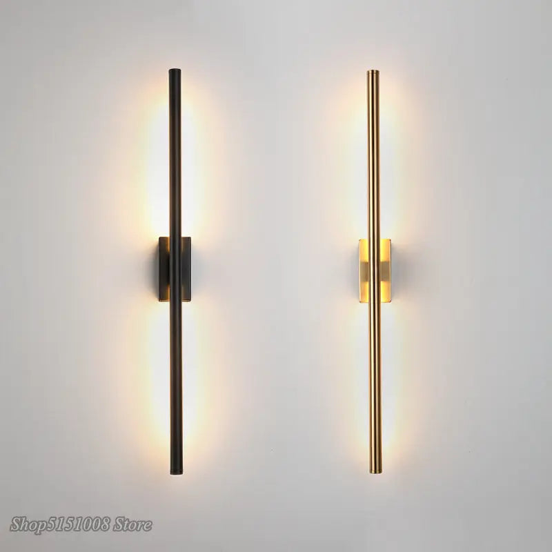 Applique murale à tube linéaire simples et modernes LED de haut en bas - vue 2 sur 5
