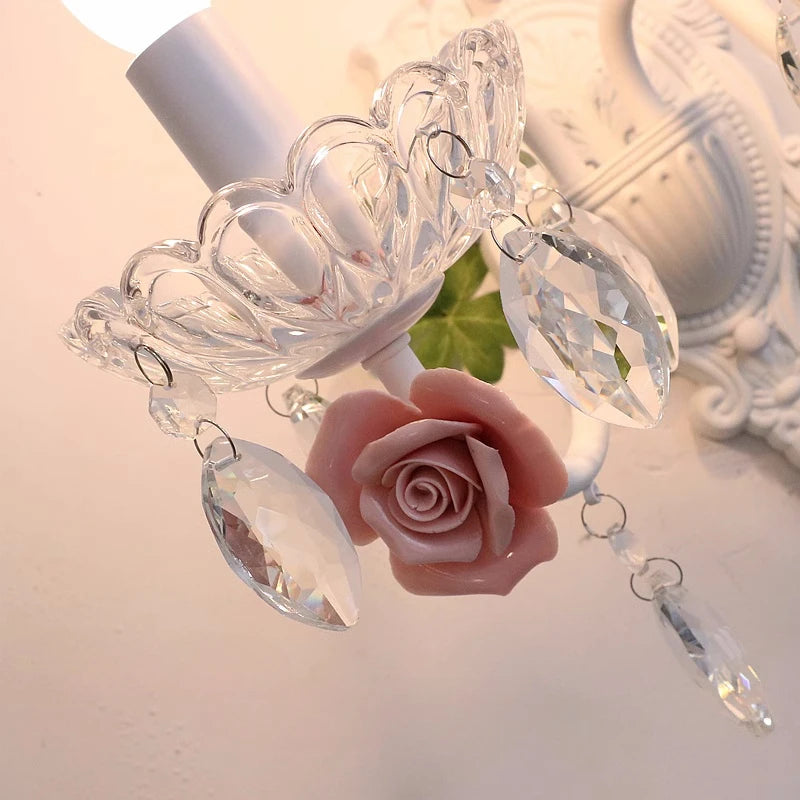 applique murale en cristal style coréen pour éclairage décoratif - vue 5 sur 16