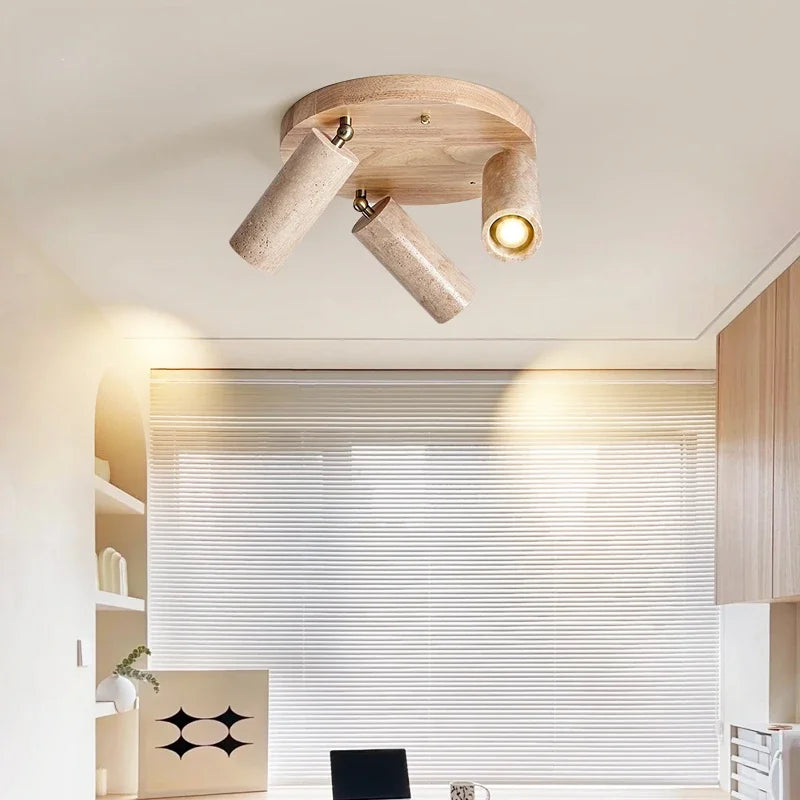 plafonnier led japonais style vintage pour intérieur et extérieur - vue 5 sur 8