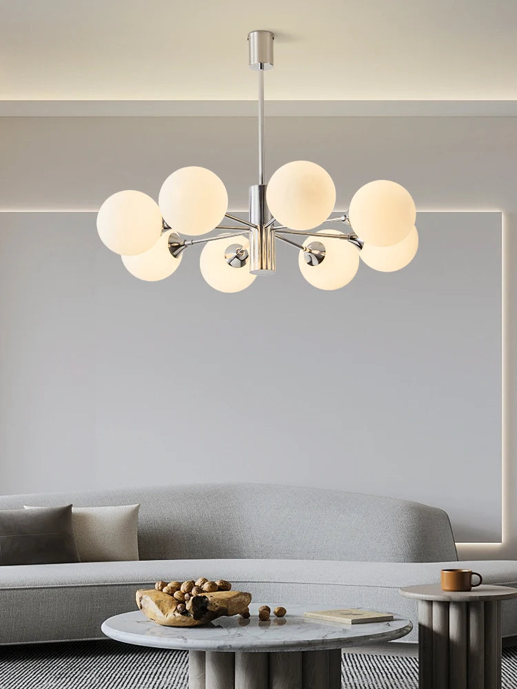 lustre design nordique moderne forme haricot magique luxe éclairage intérieur - vue 3 sur 9