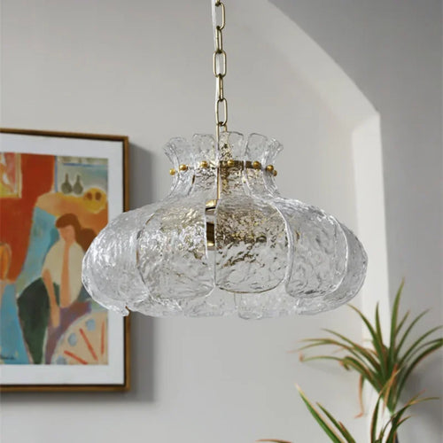 lustre nordique en verre pour décoration moderne intérieure - vue 4 sur 8
