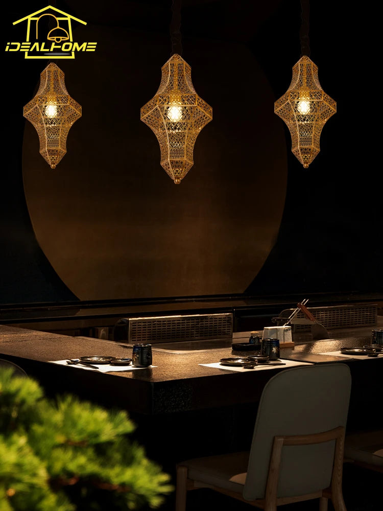 suspension marocaine vintage design pour café et restaurant - vue 3 sur 10