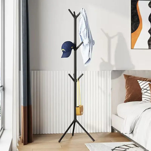 porte-manteau mobile avec crochets en forme de branche pour rangement pratique - vue 3 sur 8