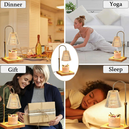 Lampe bureau chauffe-bougie minuterie intensité variable - vue 5 sur 6