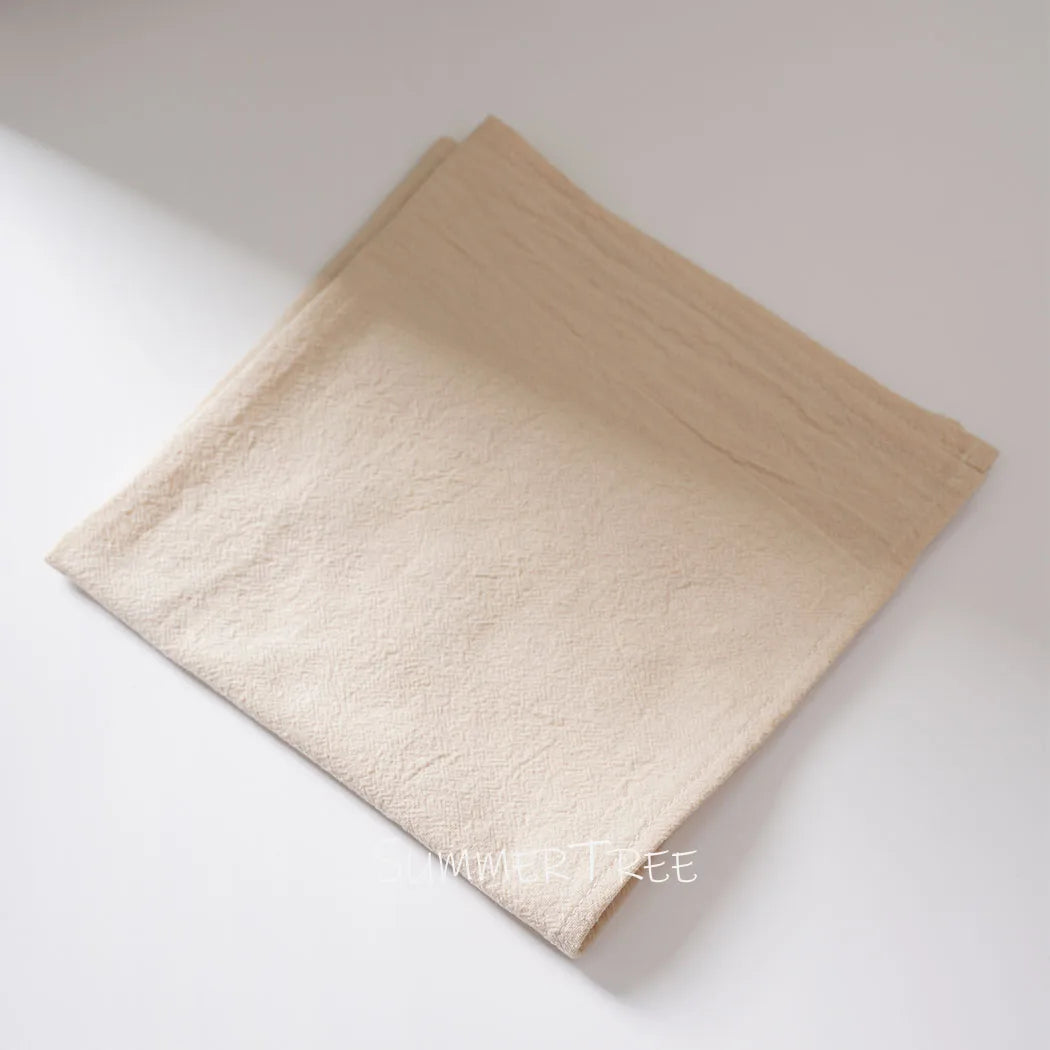 Serviette de table coton lavé lot 12 vintage - vue 4 sur 7