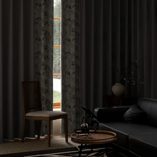 Rideau style chinois floral pour salon chambre - vue 6 sur 9