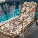 Serviette de plage vintage florale microfibre sechage rapide
