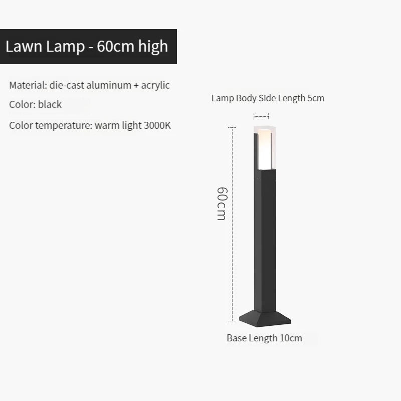 lampe led imperméable moderne pour extérieur en aluminium - vue 13 sur 14