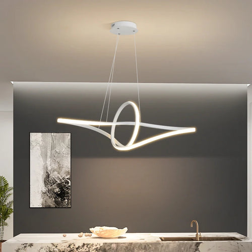 lustre moderne minimaliste pour éclairage intérieur design élégant - vue 4 sur 11