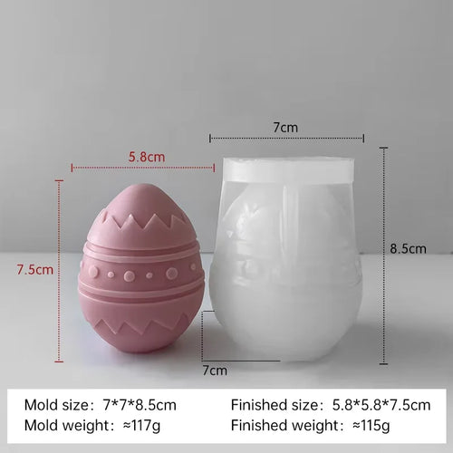 moule à bougie en silicone pour œufs de pâques à créer soi-même - vue 11 sur 21