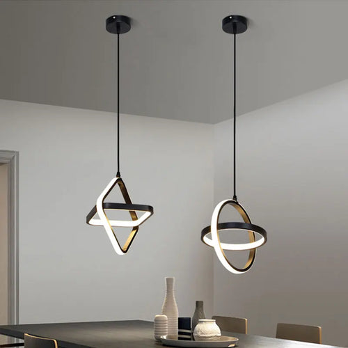 suspension moderne à led design simple et élégant - vue 4 sur 10
