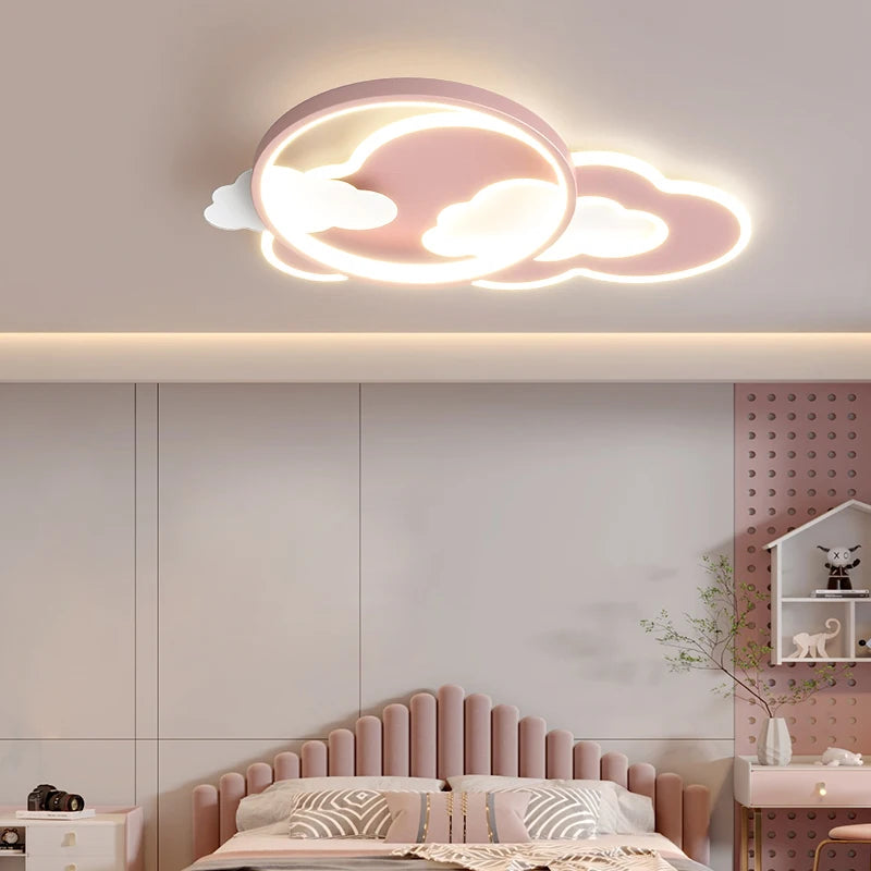 plafonnier led nuage moderne pour chambre d enfants décorative - vue 4 sur 9